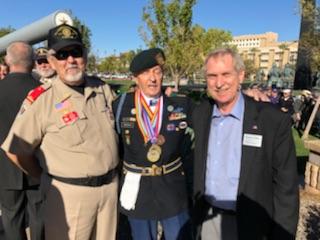 Dave Giles with Veterans